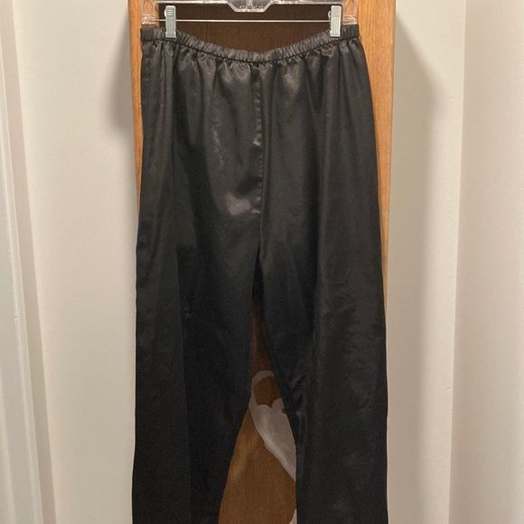 Other - Black silky pajama pants